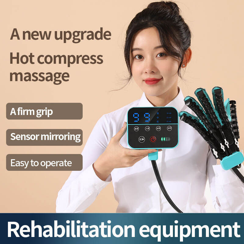 Rehabilitation Robot gloves mitten sports pneumatic rehabilitation hot compress gloves hands mirroring recovery gloves -BZ-G01 supplier