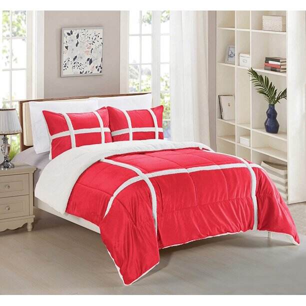 Wholesale Good Quality Warm Comfortable Home bedding colorful blanket 100% polyester fleece comforter factory