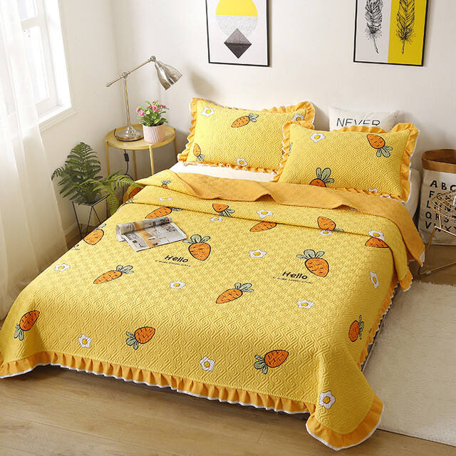 High quality 3pc cotton patchwork elegant embossed quilt bedding bedspreads details