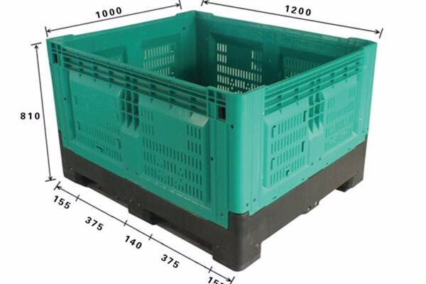 Using For Fruit And Vegetables Pallet Boxes Vented Plastic Box Pallets With Handle