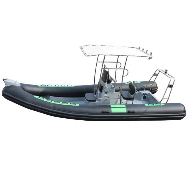 Customize 21.5ft Ocean Rib Boat Inflatable 6.5m Hydraulic Steering Center Console French Orca Hypalon Rib-650 manufacture