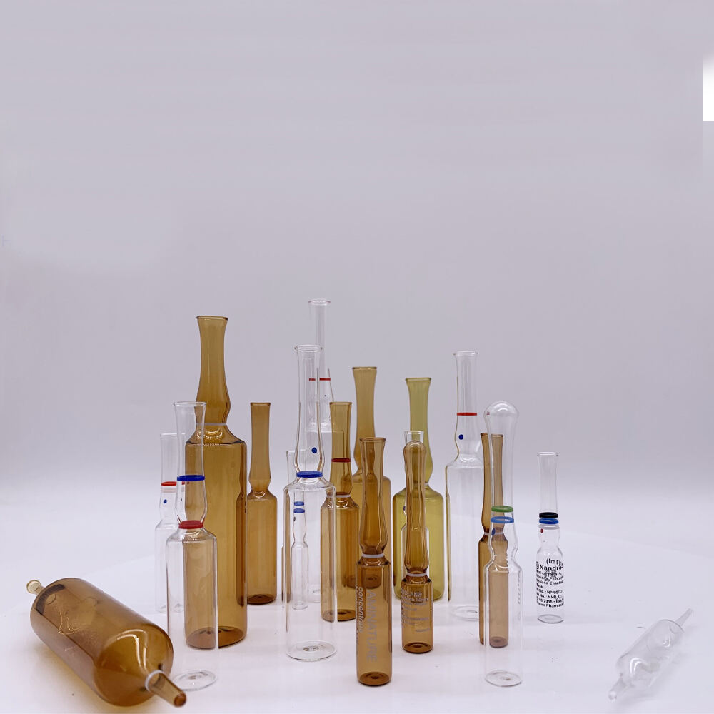 Empty bottle manufacture glass ampoule bottle printed logo containers ampoule factory