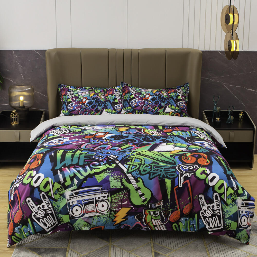 Pattern 3D Printed Sonic Hedgehog Custom comforter sets bedding comforter sets luxury bedding bed sheet supplier