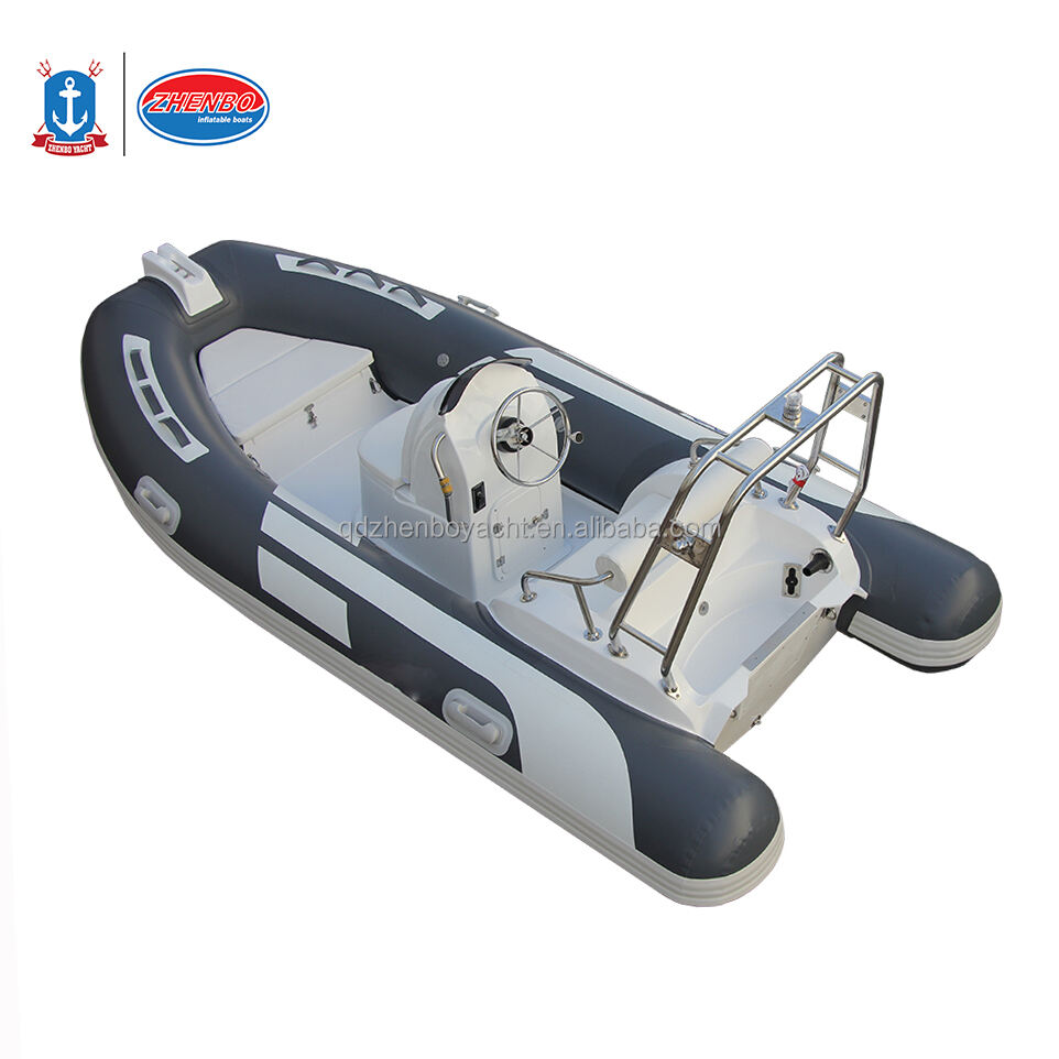 CE Rigid Fiberglass Hull 13ft RIB 390 Boat Hypalon/PVC Inflatable RIB Boat for fishing with yamaha engine supplier