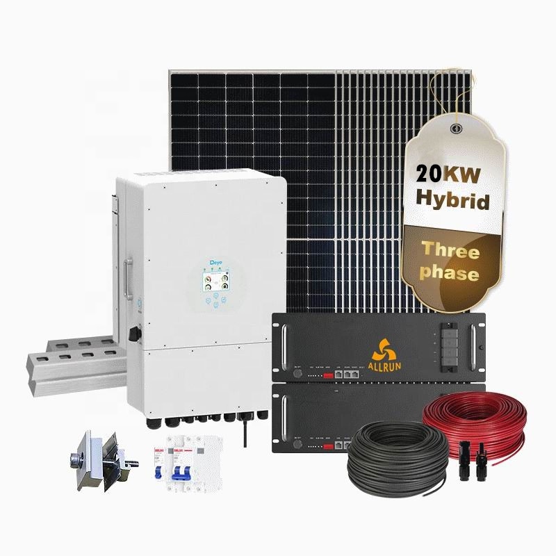 Complete 5KW to 15KW Solar Power System for Balcony Setup Ground Mounting with Lithium Ion Battery and MPPT Controller Germany details