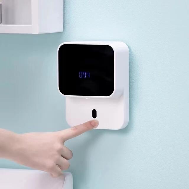 Smart Wall Mount Automatic Foam Soap Dispensers LED Temperature Display Electric Touchless Infrared Sensor Liquid Soap Dispenser supplier