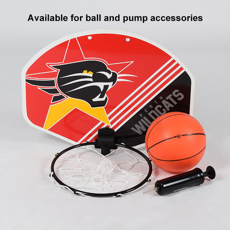 Benutzerdefinierte Kinder Indoor Mini Kunststoff Basketballkorb und Ball mit Pumpe für DoorH Basketballfelgen Herstellung