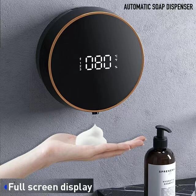 Black Sensor Non-contact Liquid Soap Dispenser for Kitchen Automatic Washing Hand Machine Washer Shampoo Detergent Dispenser factory