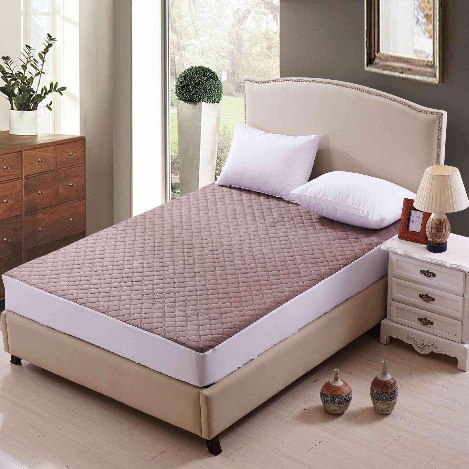 Customized Factory price OEM / ODM Soft simple hotel waterproof bedspread ultrasonic mattress cover supplier