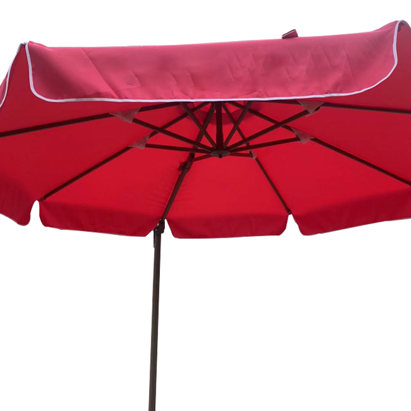 Courtyard Starlight Umbrella roma ruffle pink round Commercial Outdoor parasol manufacture