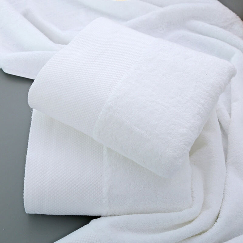 Wholesale custom 21 lines 16 spiral 32 lines pure cotton cut-out thickened star hotel towel bath towel