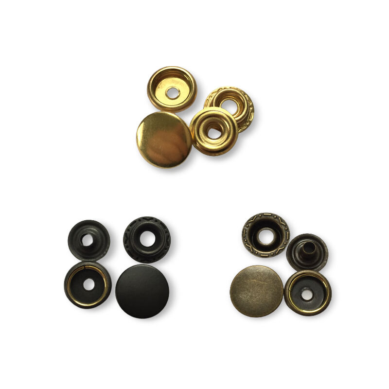 10mm 12.5mm 15mm 17mm brass snap fastener button for clothing