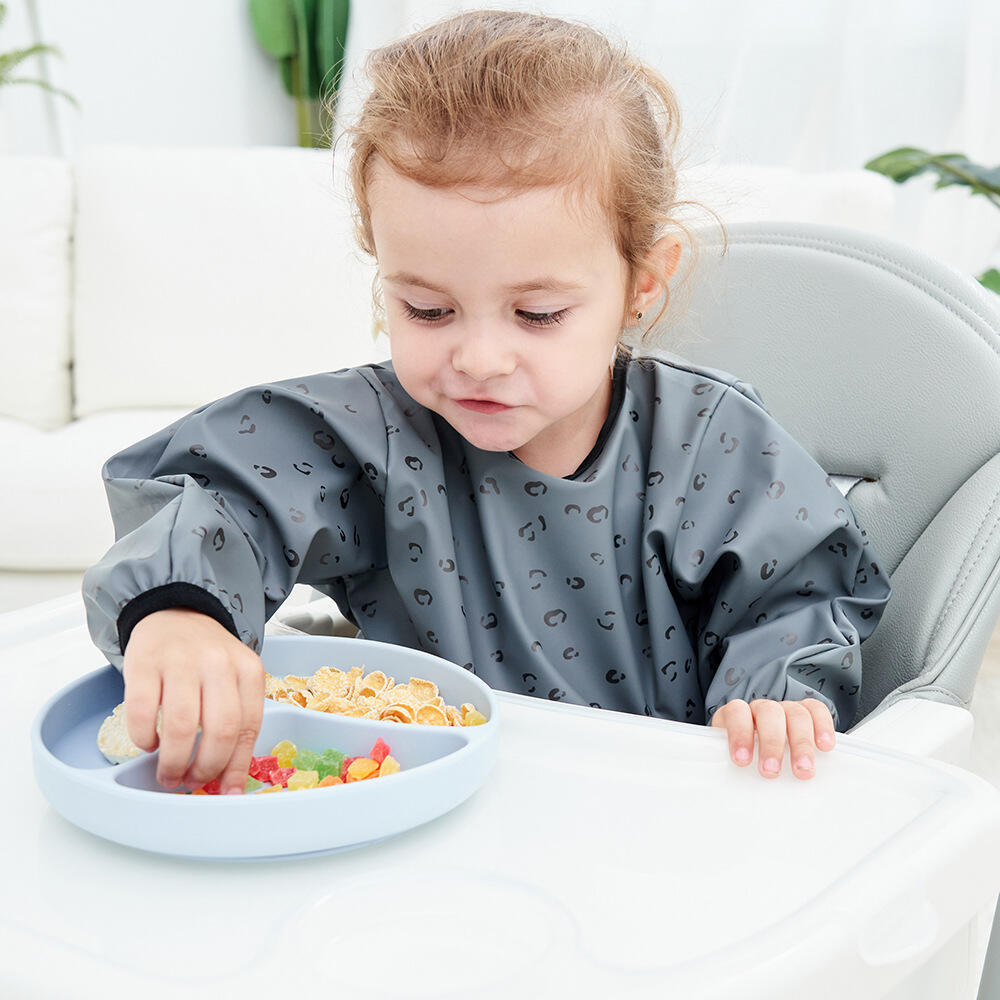 Baby Long Sleeve Bib with Pocket Toddler Leak-Free Bibs with Sleeves (6-24 Months) Washable Baby Shirt Bibs Apron details