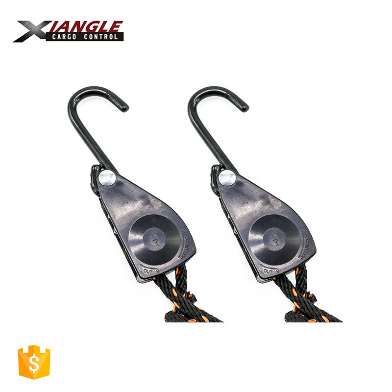 1/4'' Multi Uses Rope Ratchet Tie Down with S-Shaped Hook Adjustable Rope Hanger Rope Ratchet Tie Down supplier