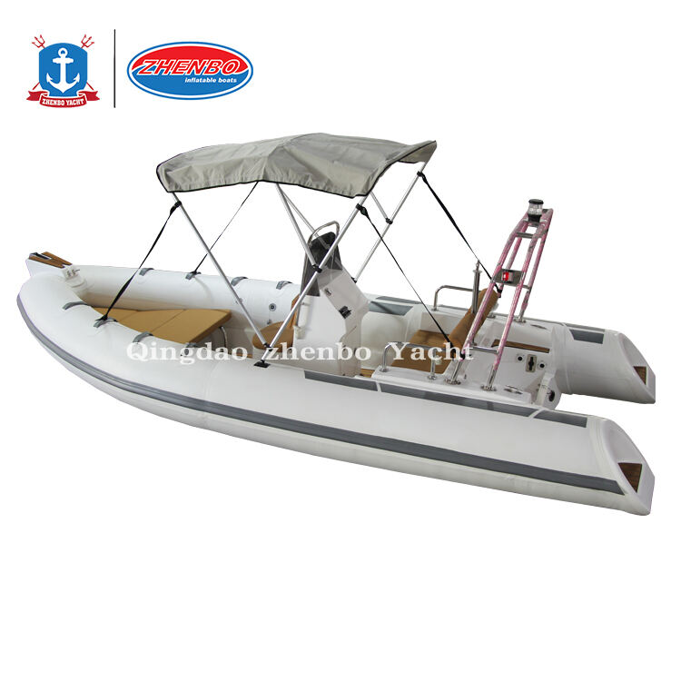 Customize Rib Boat With CE Certificate Rib Boats For Rental 480 580 680 rib480 hypalon fishing supplier