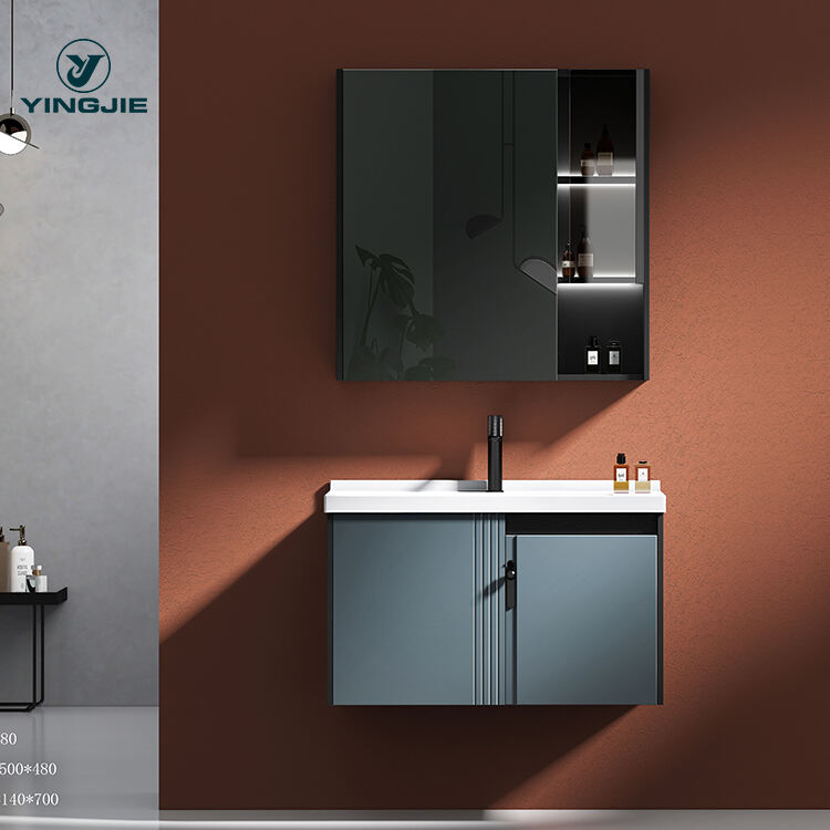 vanity modern bathroom wall mounted cabinet bathroom vanity with mirror factory