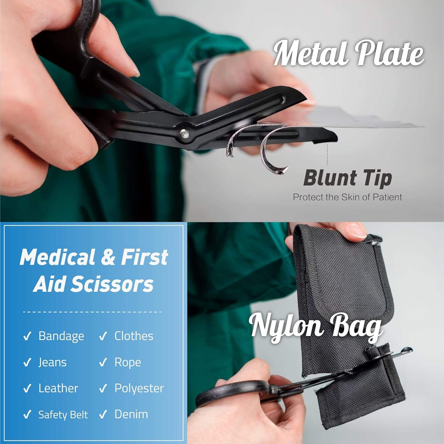 Anthrive 6inch First Aid Outdoor Stainless Steel Non-Stick Scissors Medical Bandage Scissors EMT Trauma Shears manufacture