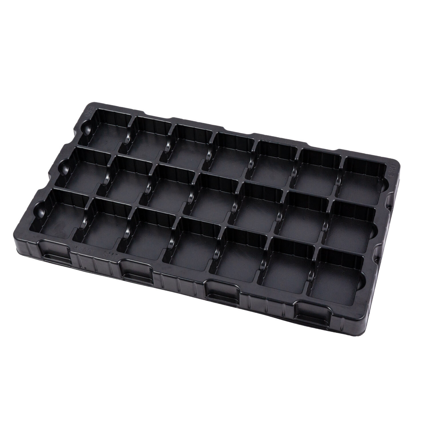 Leenol Antistatic Packaging Divided Blister Box Manufacturing Factory Black blister tray manufacture