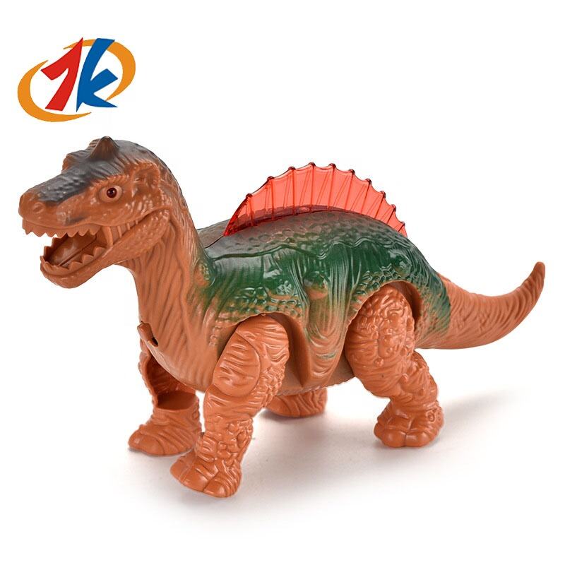 2024 new ins style DIY electric light and sound crawling dinosaur toys assembled dinosaur toys manufacture