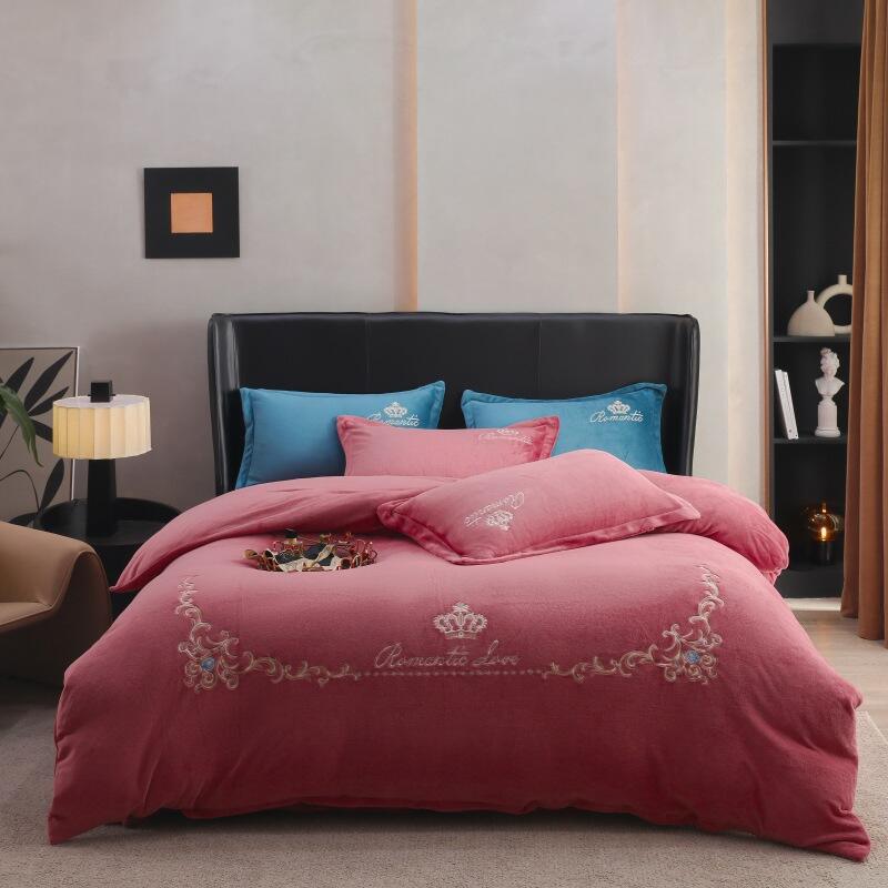 Winter quilts Winter sheets and duvet sets milk frosted home bedding sets bed sheets