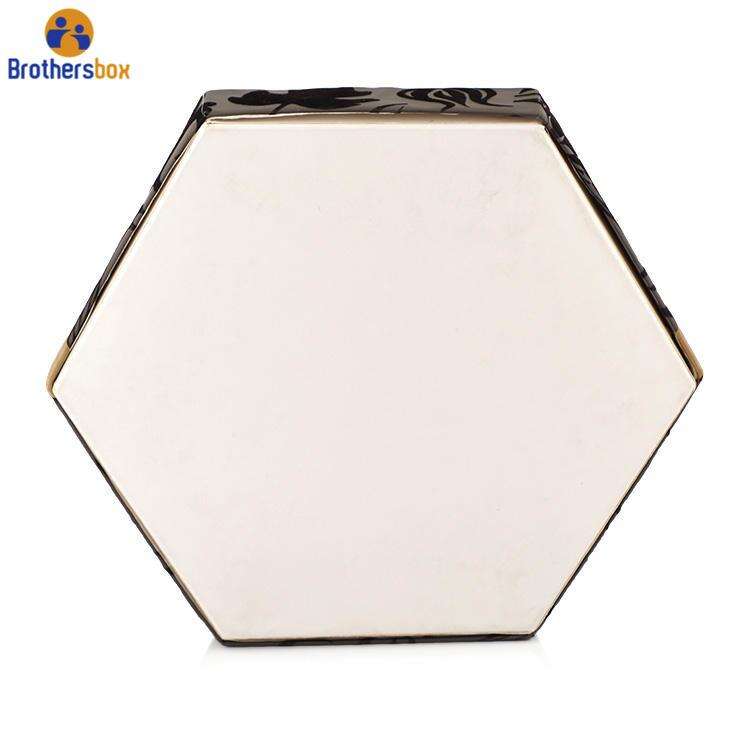 Custom Hexagon Chocolate Gift Box with Ribbon manufacture