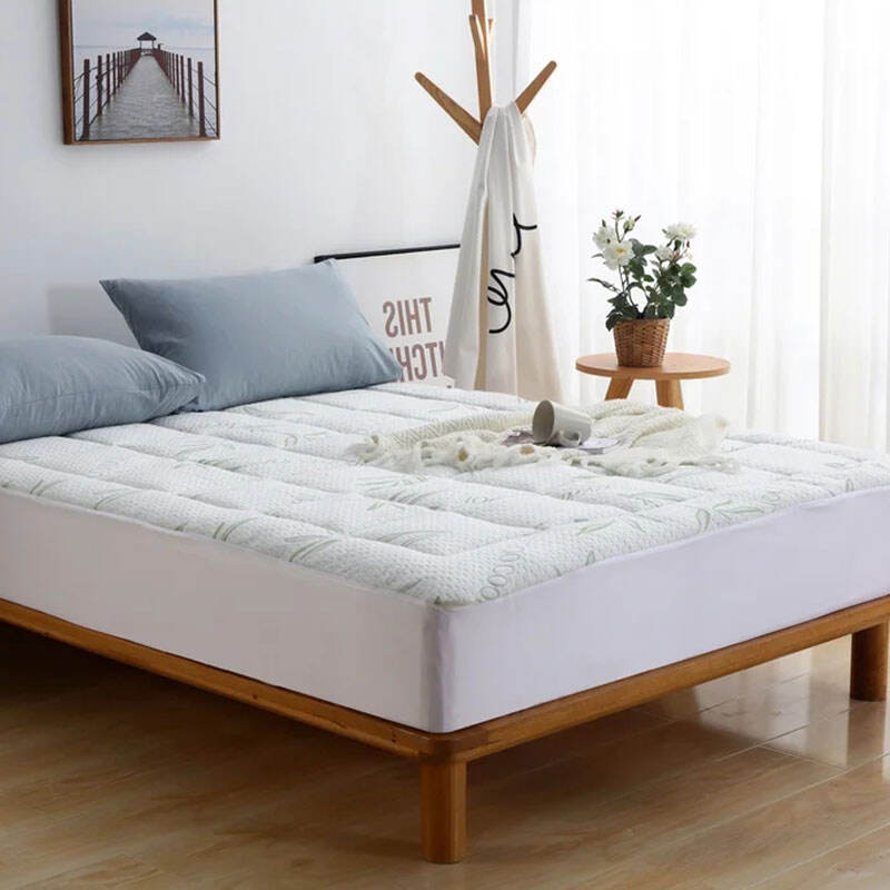 Wholesale High-quality Noiseless comfortable breathable super soft bamboo mattress pad details