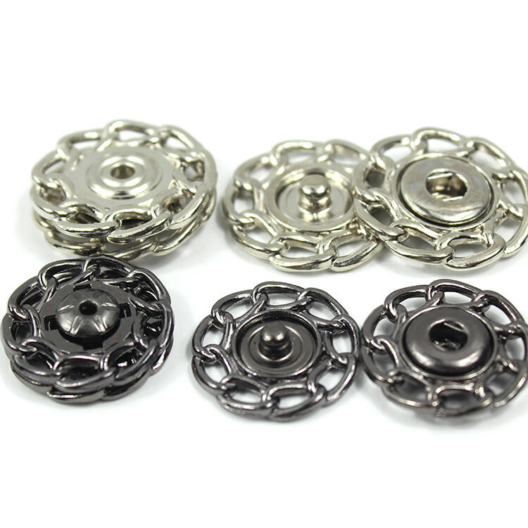 china manufacturer 22mm zinc alloy metal shirt snap button for coat