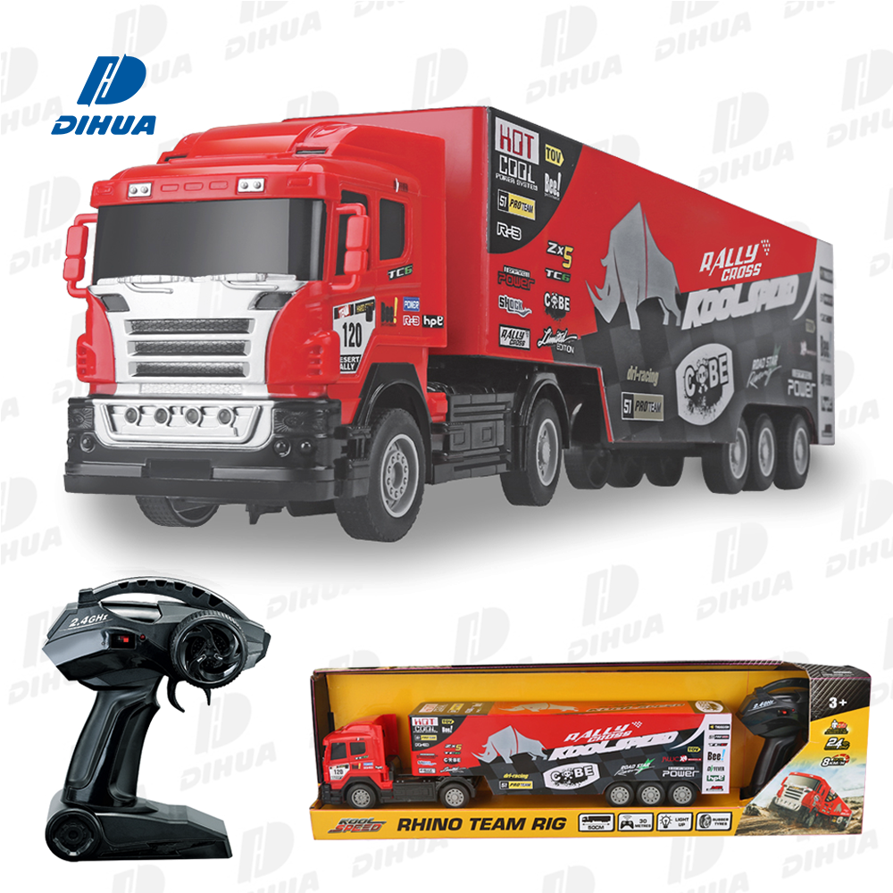 FAST GEARZ - 50CM 2.4Ghz RC Container Truck Full Function Remote Control Rally Truck with Light Large Truck Vehicle Toy for Kids