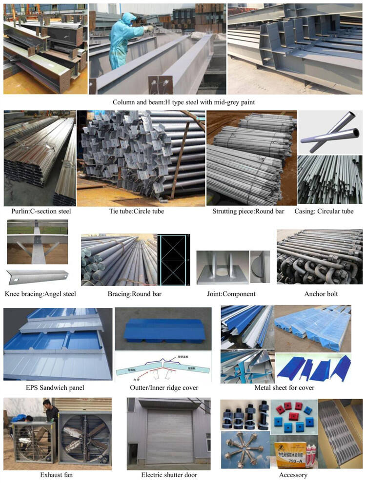 Steel Structure Metal Industrial Warehouse Prefabricated