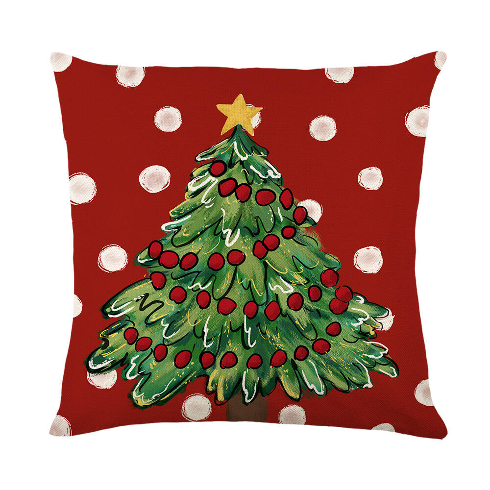 Christmas 45*45 cm square throw home decorative 2022 customize pillow cushion cover manufacture