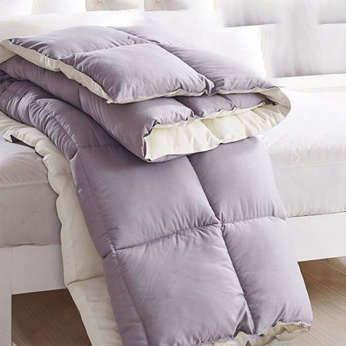 Plain colour Quilted Wholesale Comforter with Microfiber Duvet Cover details