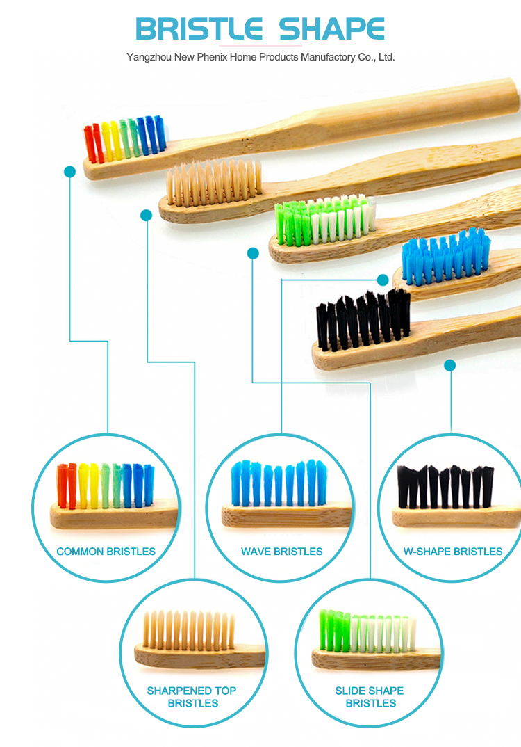 Hot selling high quality environmental organic natural bamboo toothbrush details