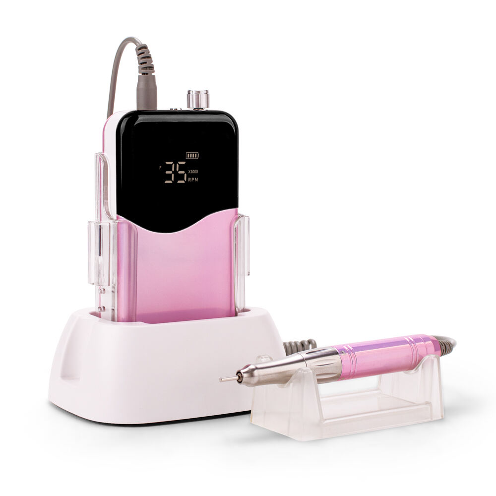 High Quality Strong Power Professional Portable Cordless Rechargeable 35000 RPM Manicure E File Nail Drill Machine