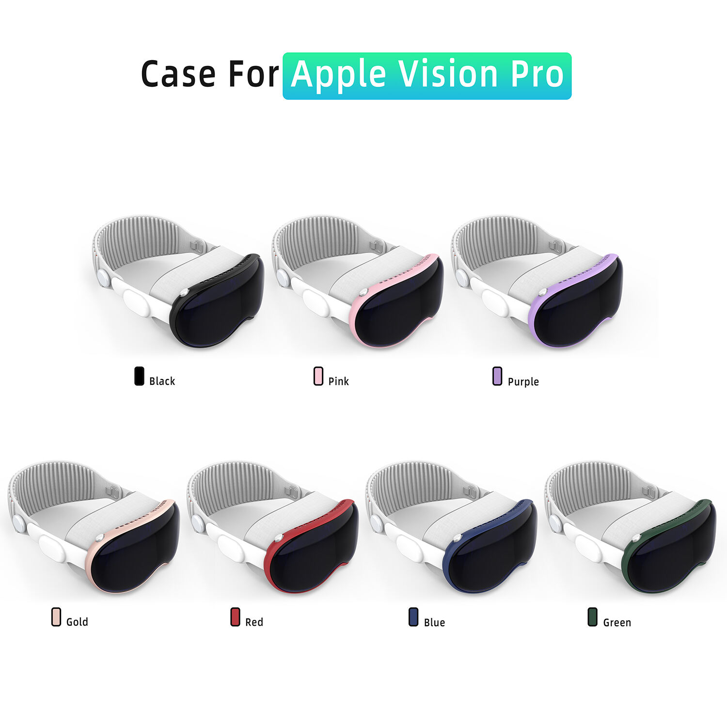Vr Tpu Case For Apple Vision Pro Accessories Video Gaming Cover Soft Protective Controller Precision Hole factory
