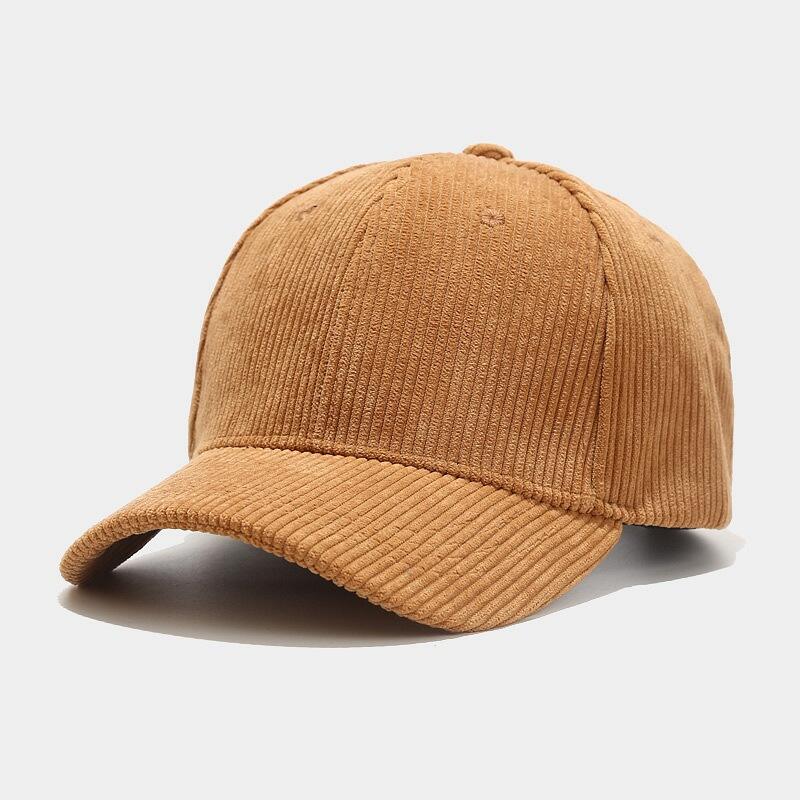 Corduroy baseball cap