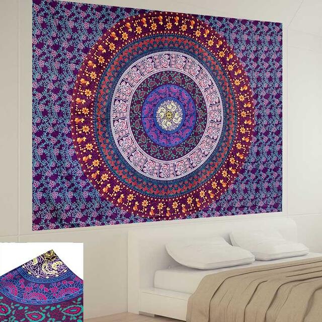 Mandala India Style Tapestry Wall Hangings Cloth Boho Beach Towel Art Bedroom Decor Carpet factory