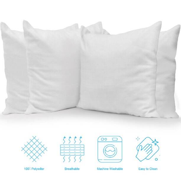 Wholesale hotel home sofa pillow cshion inner small custom blank 100% polyester pillow core manufacture