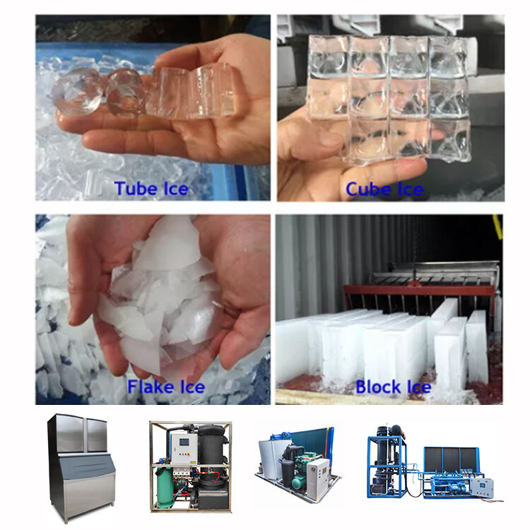 Shape of Cube Tube Flake Ice maker factory