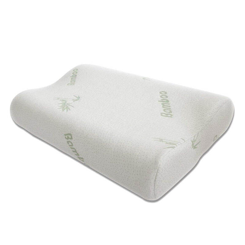 High Quality Custom Soft Contour Cervical bamboo pillow therapy memory foam pillow for Sleeping