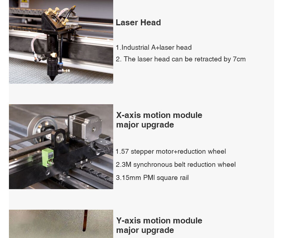 Co2 laser cutting Machine for Plastic Acrylic Wood Leather 1310 130W 120W 100W Laser cutting For Non Metal details