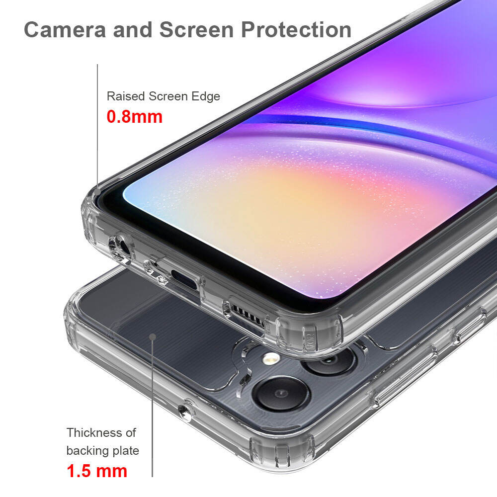 Transparent Phone Case 2 In 1 For Samsung Galaxy A05 Cases Luxury Design Anti Scratch Tpu Pc Drop Clear Proof manufacture