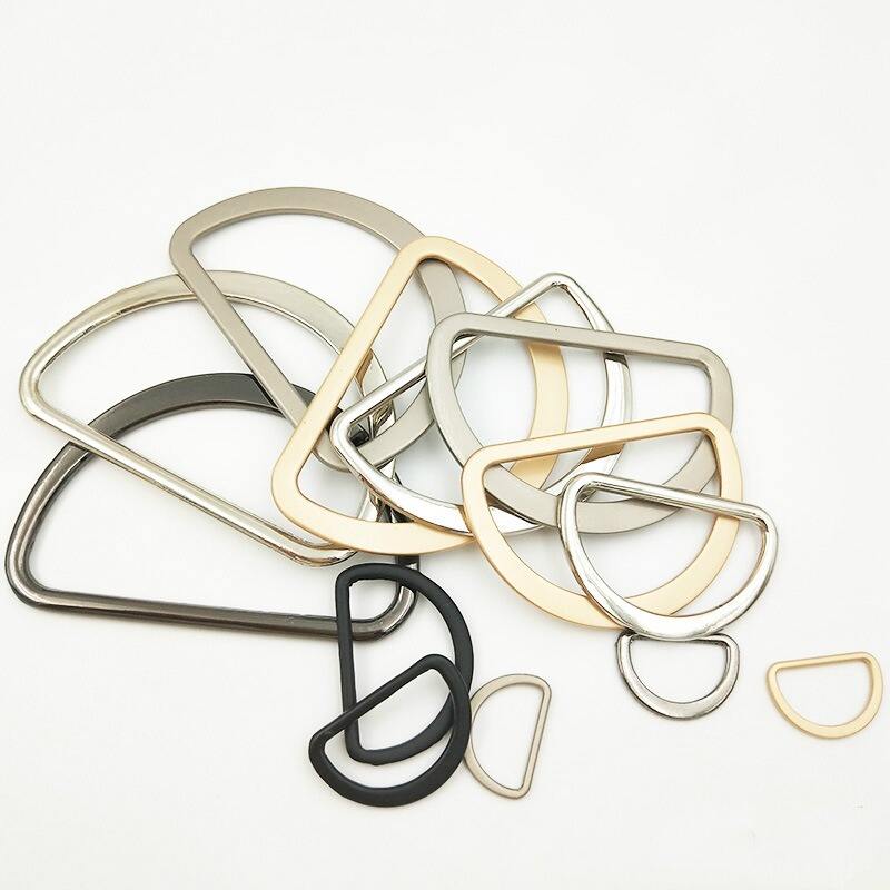 Nickel free zinc alloy metal metal d ring for bag handbag