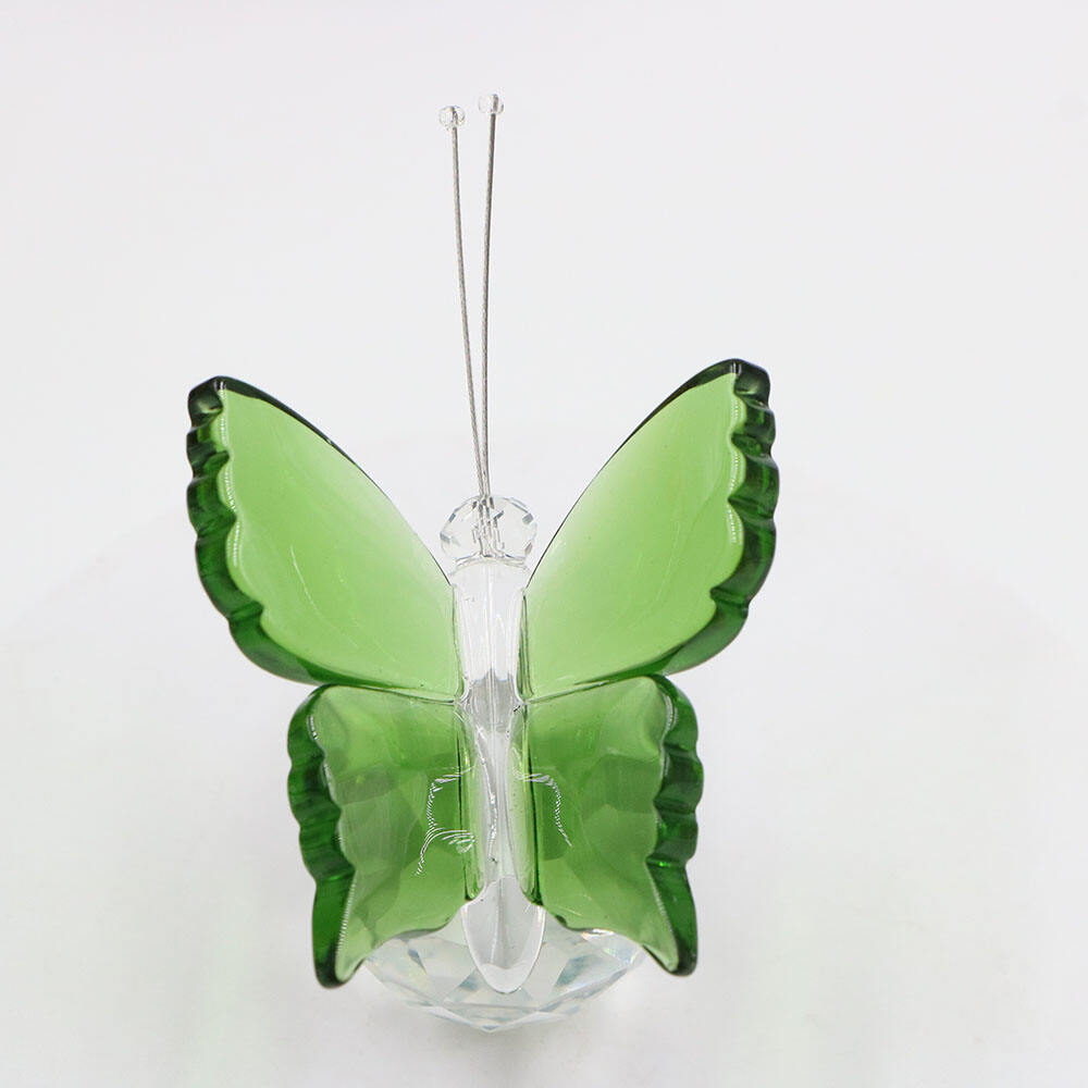 Factory Direct Sell  Murano Lampwork Handmade  Glass Crystal Butterfly Home Decoration Collection Arts Crafts factory