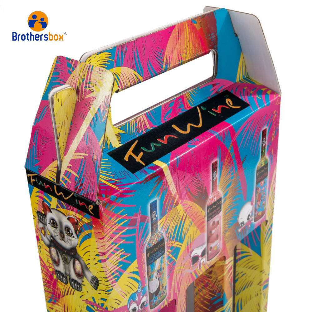 Corrugated wine boxes