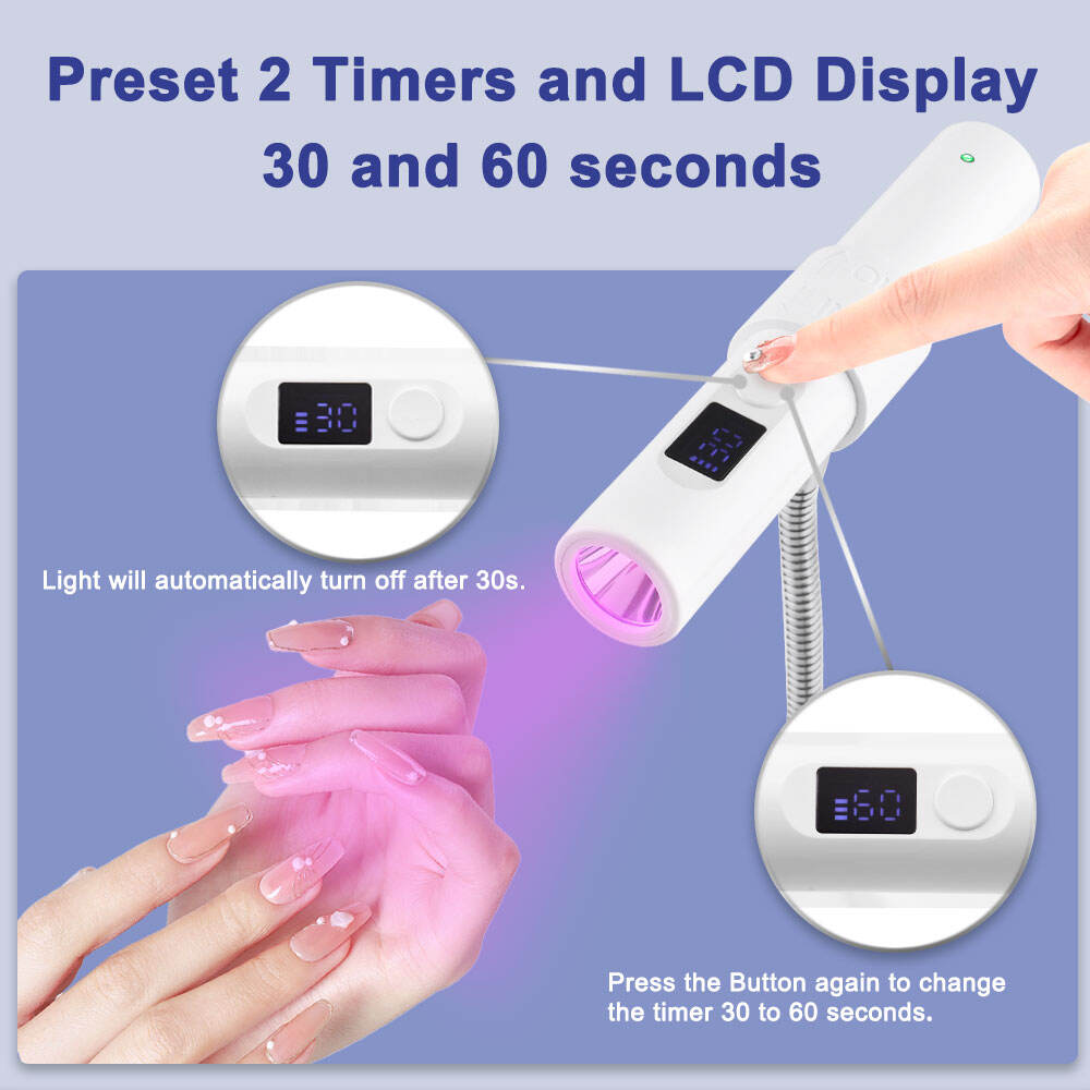 SN17 Portable Mini Nail Lamp Compact LED Gel Polish Dryer Quick Curing UV Light Professional Salon Quality Home Manicure & Pedicure Tool details