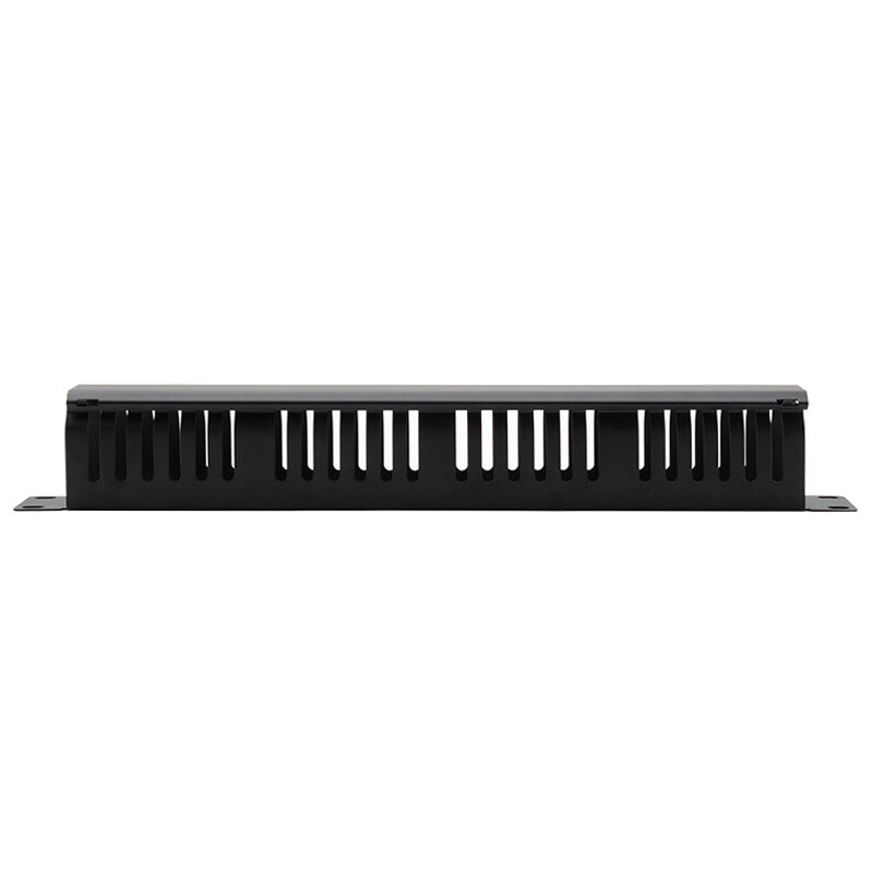 1u organisateur 24 ports rack 19 pouces réseau horizontal gestion des câbles RJ45 UTP/FTP Solutions, télécommunication cuivre