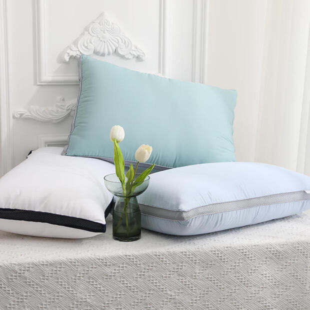 Customized microfiber pocket spring pillow supportive sleeping sprung pillow details