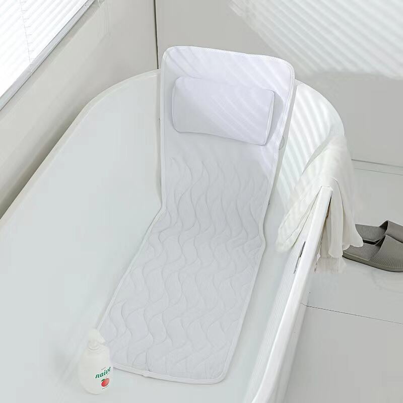 4D Air Mesh Thick Soft Bathtub Pillow Back Neck Support Pillow, Spa Cushion for Tub Relaxing Headrest Bath Pillow details