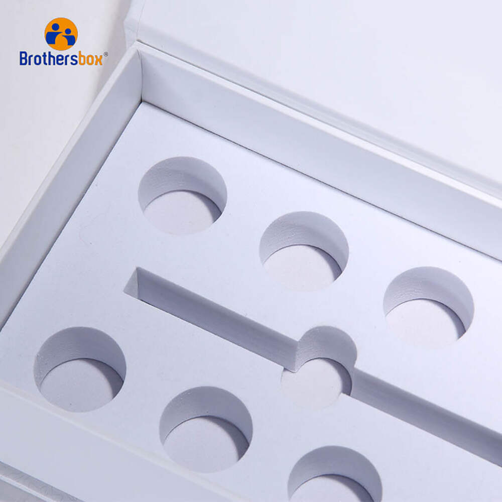 Custom Perfume Box Packaging with Multiple Holes Insert supplier