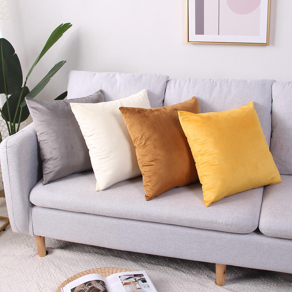 Aoyatex China Direct Manufacture customized solid color flannel sofa pillow supplier